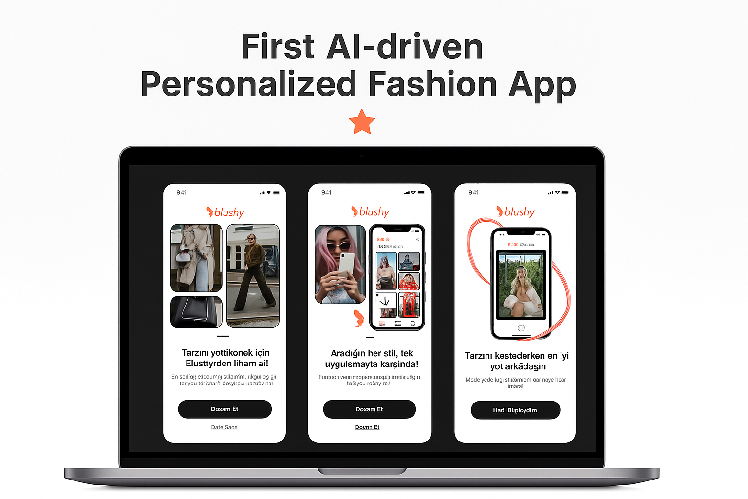 Blushy App - Mobile Application